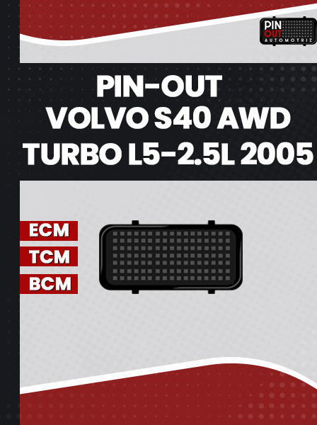 PIN-OUT VOLVO S40 AWD TURBO L5-2.5L 2005