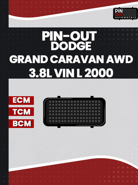 PIN-OUT DODGE GRAND CARAVAN AWD 3.8L VIN L 2000