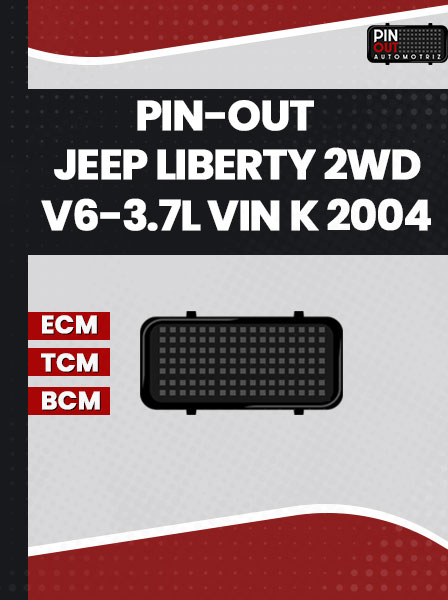 PIN-OUT JEEP LIBERTY 2WD V6-3.7L VIN K 2004