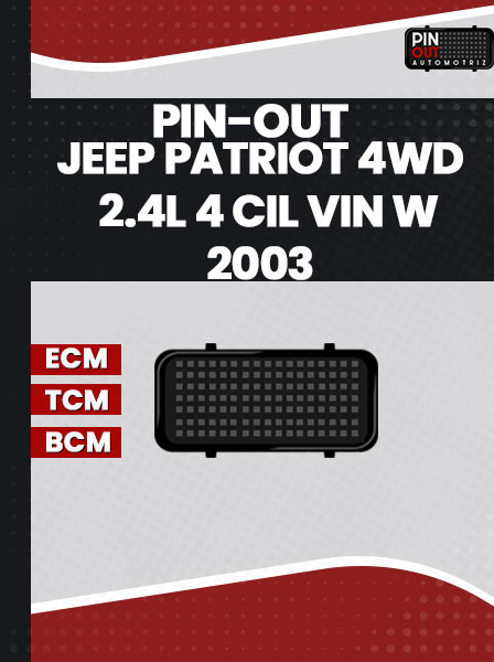 PIN-OUT JEEP PATRIOT 4WD 2.4L 4 Cil VIN W 2007