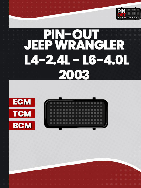 PIN-OUT JEEP WRANGLER L4-2.4L - L6-4.0L 2003