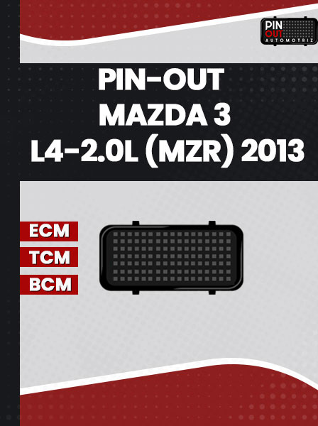 PIN-OUT MAZDA 3 L4-2.0L (MZR) 2013