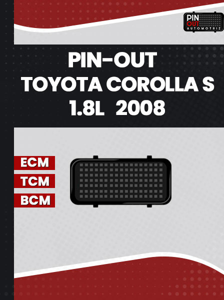 PIN-OUT TOYOTA COROLLA S 1.8L 2008