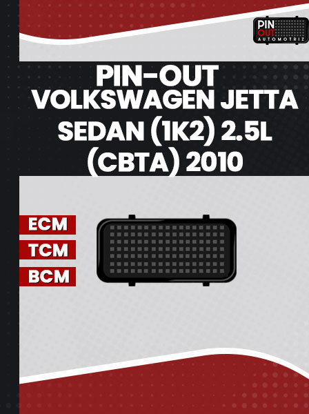 PIN-OUT VOLKSWAGEN JETTA SEDAN (1K2) 2.5L (CBTA) 2010