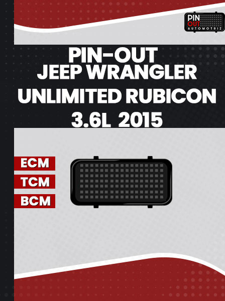 PIN-OUT JEEP WRANGLER UNLIMITED RUBICON 3.6L 2015