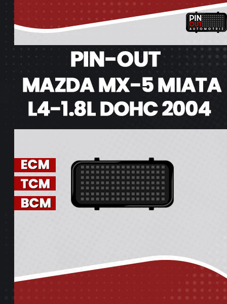 PIN-OUT MAZDA MX-5 MIATA L4-1.8L DOHC 2004