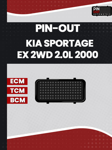 PIN-OUT KIA SPORTAGE EX 2WD 2.0L 2000